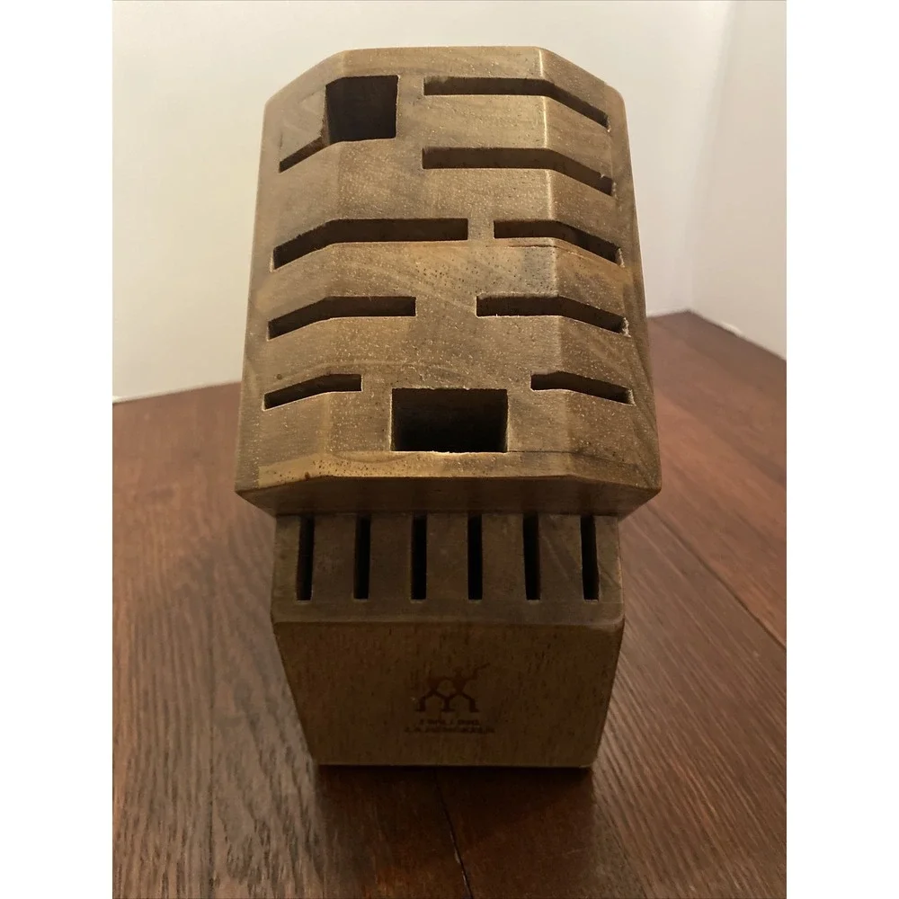 J.A.‎ Henckels 16-Slot Solid Wood Knife Block Holder - Block Only